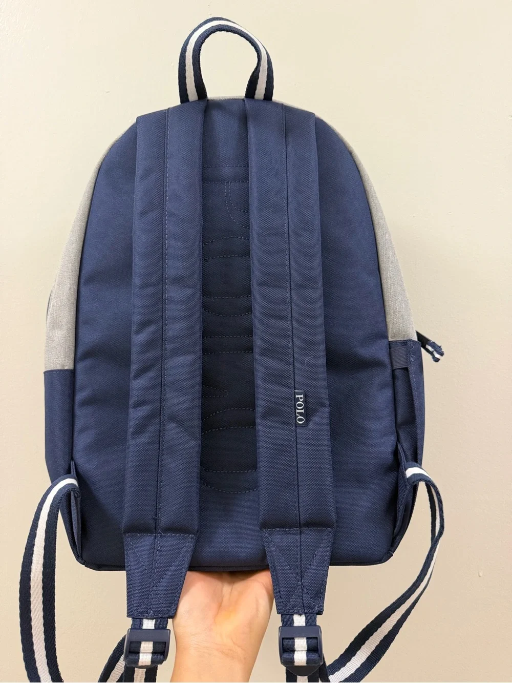 Polo Ralph Lauren Gray & Navy School Backpack